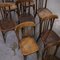Bentwood Three Slat Dining Chairs from Mahieu, 1920s, Set of 8 6