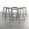 Vintage Industrial French Stacking High Stools from Mullca, Set of 6, Image 1