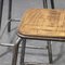 Vintage Industrial French Stacking High Stools from Mullca, Set of 6 2