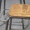 Vintage Industrial French Stacking High Stools from Mullca, Set of 6, Image 2