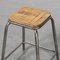 Vintage Industrial French Stacking High Stools from Mullca, Set of 6 8