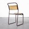 Tubular Metal Slatted Dining Chair from Cox, 1940s 6
