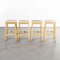 English Oak School Laboratory High Stools, 1950s, Set of 4 7