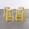 Industrial French Yellow High Stools, 1970s, Set of 4 6