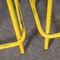 Taburetes altos franceses industriales en amarillo, años 70. Juego de 4, Imagen 4