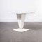 French White Square Kub Outdoor Table from Tolix, 1960s 3