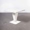 Französischer Weißer Quadratischer Kub Outdoor Tisch von Tolix, 1960er 1