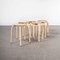 French Stacking Stools, 1960s, Set of 6 8