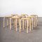 French Stacking Stools, 1960s, Set of 8 5
