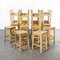 English Oak Stacking Stools, 1950s, Set of 24 6