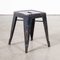 French Metal Cafe Dining Stools from Tolix, 1950s, Set of 4 1