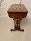 Antiker viktorianischer Spieltisch aus Wurzel- & Nussholz mit Intarsien 14