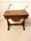 Antique Victorian Burr Walnut Inlaid Games Table, Image 5