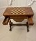 Antiker viktorianischer Spieltisch aus Wurzel- & Nussholz mit Intarsien 2