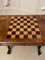 Antique Victorian Burr Walnut Inlaid Games Table, Image 4