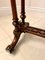 Antiker viktorianischer Spieltisch aus Wurzel- & Nussholz mit Intarsien 11