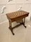 Antiker viktorianischer Spieltisch aus Wurzel- & Nussholz mit Intarsien 3