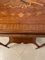 Tavolino edoardiano antico in legno intarsiato, Immagine 10