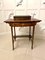 Antique Edwardian Rosewood Inlaid Bow Fronted Writing Table 2