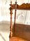 Lampada da tavolo antica vittoriana in legno di noce intarsiato, Immagine 11
