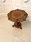 Antique Victorian Burr Walnut Amboyna Marquetry Lamp Table 3