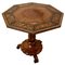 Antique Victorian Burr Walnut Amboyna Marquetry Lamp Table 1