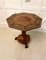 Antique Victorian Burr Walnut Amboyna Marquetry Lamp Table, Image 5