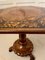 Antique Victorian Burr Walnut Amboyna Marquetry Lamp Table 9