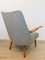 Vintage Grey Armchairs from Krasna Izba, 1960s, Set of 2 8