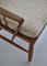 Scandinavian Modern Windsor Chair in Patinated Ash and White Boucle, Image 10
