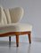 Moderne skandinavische Sessel in weißem Boucle von Otto Schulz für Boet, 1940er, 2er Set 10