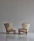 Fauteuils Scandinaves en Boucle Blanche par Otto Schulz pour Boet, 1940s, Set de 2 5