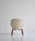 The Swan Lounge Chair in Teak & White Bouclé by Arne Jacobsen for Fritz Hansen, 1960, Image 6