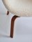 Poltrona The Swan in teak e bouclé bianco di Arne Jacobsen per Fritz Hansen, 1960, Immagine 9