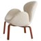 Fauteuil The Swan en Teck & Bouclé Blanc par Arne Jacobsen pour Fritz Hansen, 1960 1