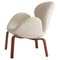 The Swan Lounge Chair in Teak & White Bouclé by Arne Jacobsen for Fritz Hansen, 1960 1