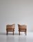 Lounge Chairs in Mahogany and Leather by Mogens Koch for Rud Rasmussen, 1950s, Set of 2, Image 4