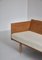 Sofá cama GE7 danés moderno de roble y ratán de Hans J. Wegner para Getama, años 50, Imagen 8