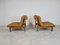 Vintage Leather Lounge Chairs, 1970s, Set of 2 5