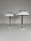Scandinavian Modern Mushroom Table Lamps by Fagerlhults, 1970s, Set of 2 2