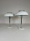 Skandinavische moderne Mushroom Tischlampen von Fagerlhults, 1970er, 2er Set 2