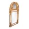 Neoclassical Rectangular Hand Carved Wooden Mirror with Gold Foil, 1970 2