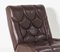 Fauteuil Tetrad Nucleus Mid-Century en Cuir Marron, 1970s 11