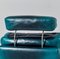 Vintage Brutalist Reclining Green Leather Lounge Chair, 1980s, Image 7