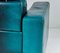 Vintage Brutalist Reclining Green Leather Lounge Chair, 1980s, Image 13