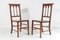 19th Century Gothic Arts and Craft Ecclesiastical Hall Chairs in Oak, Set of 2 1