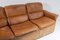 Braunes cognacfarbenes DS12 3-Sitzer Sofa aus Wildleder, 1970er 8