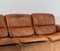 Brown Tan Cognac Leather & Suede DS12 3-Seat Sofa, 1970s 16