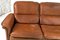 Sofá de tres plazas DS12 de cuero marrón coñac y gamuza, años 70, Imagen 9