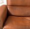 Brown Tan Cognac Leather & Suede DS12 3-Seat Sofa, 1970s 15